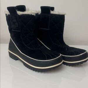 Sorel Tivoli II Pull On black Women's Black Winter Snow Boots US 8